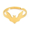 Animal 201 Stainless Steel Adjustable Rings for Women RJEW-D082-05F-2