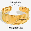 304 Stainless Steel Hamerred Cuff Bangles for Women UI8260-2-4