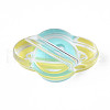 Transparent Acrylic Enamel Beads OACR-N130-022-3