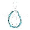 Synthetic Turquoise Mobile Straps HJEW-JM03327-01-2