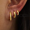 3Pcs S925 Sterling Silver Hoop Earrings UA6918-1-4