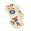 Independence Day Alloy Enamel Pandants FIND-M083-05I-G-2