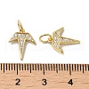 Rack Plating Brass Micro Pave Cubic Zirconia Pendants KK-K377-66G-3