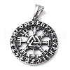304 Stainless Steel Pendants STAS-C065-01AS-1