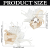 Women's Feather Aligator Hair Clips OHAR-WH0034-13B-2