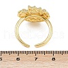 Ocean Theme Brass Cuff Rings RJEW-C135-01G-05-5