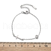 201 Stainless Steel Cable Chain Bracelets BJEW-H205-01D-P-5