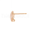 Brass Earring Findings KK-T062-221A-NF-4
