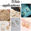 Unicraftale 24Pcs 4 Colors 304 Stainless Steel Half Hoop Earrings STAS-UN0023-99-6