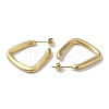 Triangle 304 Stainless Steel Stud Earrings for Women EJEW-I303-04G-2