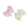 Opaque Resin Bowknot Cabochons RESI-R465-04-2