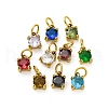 304 Stainless Steel Rhinestone Pendants STAS-E550-42G-1
