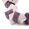 Natural Rose Quartz & Amethyst Beads Strands G-I283-F10-4