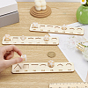 BENECREAT 1 Set 3Pcs Wooden Dice Organizer Jewelry Trays ODIS-BC0001-15-1-3