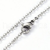 304 Stainless Steel Pendant Necklaces NJEW-E147-11P-3