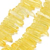 Natural Dyed Quartz Pointed Stick Beads Strands G-G791-15-2