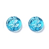 Plating Transparent Acrylic Beads OACR-G016-27J-2
