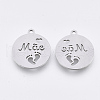 Non-Tarnish 201 Stainless Steel Pendants STAS-T044-145P-1
