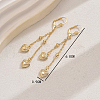 Tassel Heart Brass Hoop Earrings PL7474-3