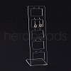 Transparent Acrylic Earrings Display Stands EDIS-G014-01-1