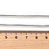 1MM Brass Box Chain Necklaces NJEW-C086-01P-5