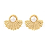 304 Stainless Steel Stud Earrings EJEW-B108-14G-4