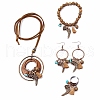 Alloy & Wood & Synthetic Turquoise Jewelry Sets FS-WGA22DA-02-2