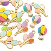 15Pcs 5 Styles Alloy Enamel Pendants ENAM-YW0004-43-1