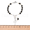 304 Stainless Steel Link Chain Bracelets BJEW-A032-07GP-01-3
