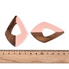 Resin & Walnut Wood Pendants RESI-T057-36M-4