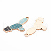 Rack Plating Alloy Enamel Pendants ENAM-S122-040-RS-2