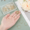 Beebeecraft 100Pcs 2 Colors 316 Surgical Stainless Steel Wine Glass Charms Rings STAS-BBC0005-95B-3
