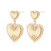 Brass ABS Imitation Pearl Stud Earrings KK-T074-49G-3