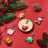 Christmas Theme Resin Pendant Decorations HJEW-JM01133-S-1