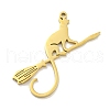 304 Stainless Steel Pendants STAS-Q255-08G-1