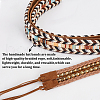 ANATTASOUL 2Pcs 2 Styles Ethnic Style Imitation Leather Adjustable Hat Band AJEW-AN0007-23-3