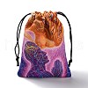 Printed Velvet with Linen Storage Bags AJEW-D058-01C-3