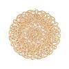 Brass Large Flower Filigree Findings KK-L056-01G-2