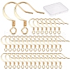 CREATCABIN 100Pcs Brass Earring Hooks KK-CN0001-79-1