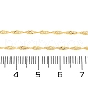 Brass Singapore Chains Necklaces for Women NJEW-D302-34G-4