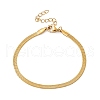 304 Stainless Steel Herringbone Chains Bracelet for Men Women BJEW-D450-01G-01-1