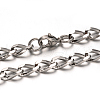 Tarnish Resistant 304 Stainless Steel Curb Chain Necklaces NJEW-M150-01P-1