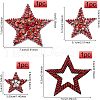 Fingerinspire 4Pcs 4 Style Computerized Embroidery Cloth Sew on Patches DIY-FG0002-72-2