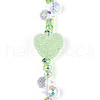 Electroplate Glass and Acrylic Rhinestone Beads Strands MAK-T011-07D-2