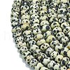 Natural Dalmatian Jasper Beads Strands G-P575-A01-8x5mm-3
