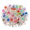 UV Plating Rainbow Iridescent Acrylic Beads PACR-E001-05-3