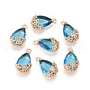 Transparent Glass Pendants X-GLAA-T007-05A-1