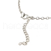 Zinc Alloy with Leather Pendant Necklces NJEW-Z034-01B-P-3