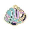 School Supplies Alloy Enamel Pandants FIND-M083-03A-G01-1