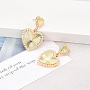 Brass ABS Imitation Pearl Stud Earrings KK-T074-49G-1